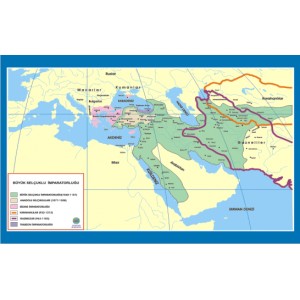 Tarih Haritaları-Büyük Selçuklu İmparatorluğu Tarih Dersi Haritası