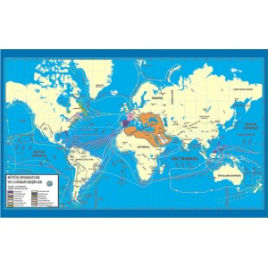 Tarih Haritaları-Büyük Seyahatler ve Coğrafi Keşifler Tarih Haritası