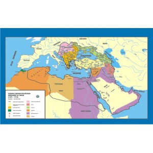 Tarih Haritaları-Osmanlı İmparatorluğu Gerileme - Yıkılış Tarih Ders Haritası