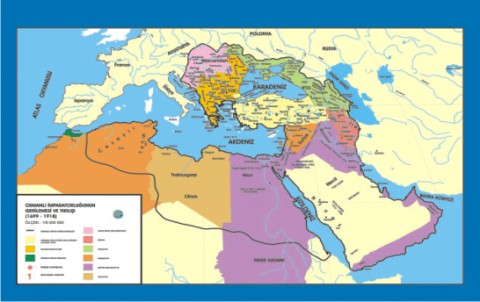 Osmanlı İmparatorluğu Gerileme - Yıkılış Tarih Ders Haritası