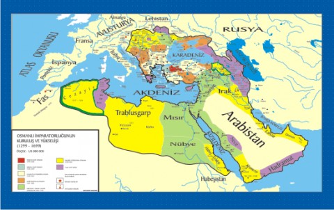 Osmanlı İmparatorluğu Kuruluş - Yükseliş Tarih Ders Haritası