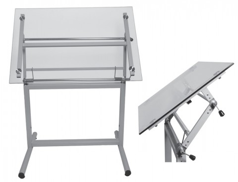 Camlı Profesyonel Çizim Masası 70x100 cm Camlı Profesyonel Çizim Masası 70x100 cm