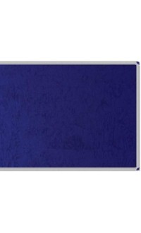 Mavi Kumaş (Çuha) Kaplı Mantar Pano Duvara Monte 30x45 cm