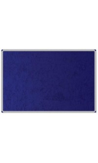 Mavi Kumaş (Çuha) Kaplı Mantar Pano Duvara Monte 90x180 cm
