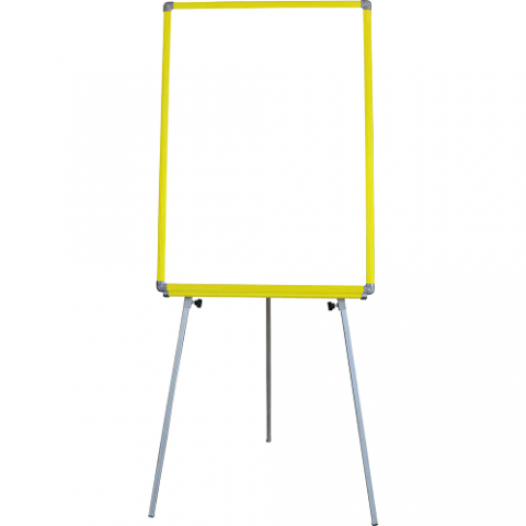 50x70 cm Sarı Çerçeveli Ayaklı Yazı Tahtası 